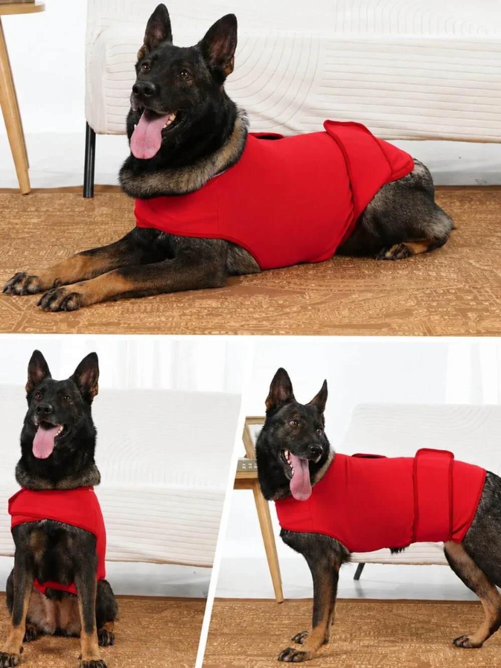 Dog Anxiety Vest, Thunder Shirt, Calming Jacket, Red, Large, Brand-New