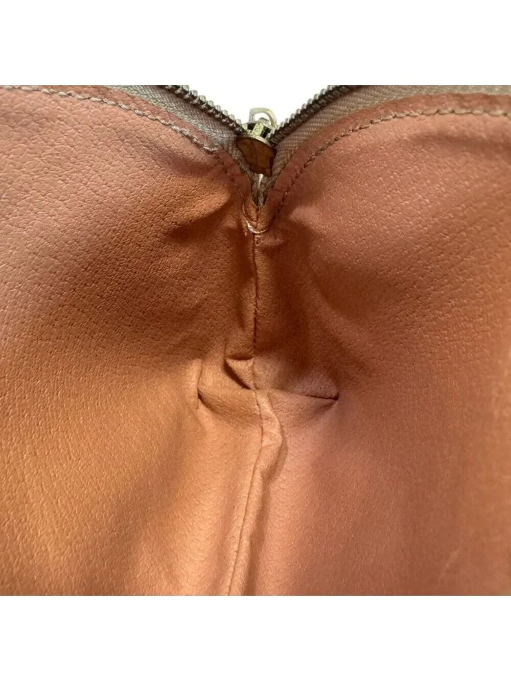 Celine Case Makeup Pouch Vanity Half Moon Macadam