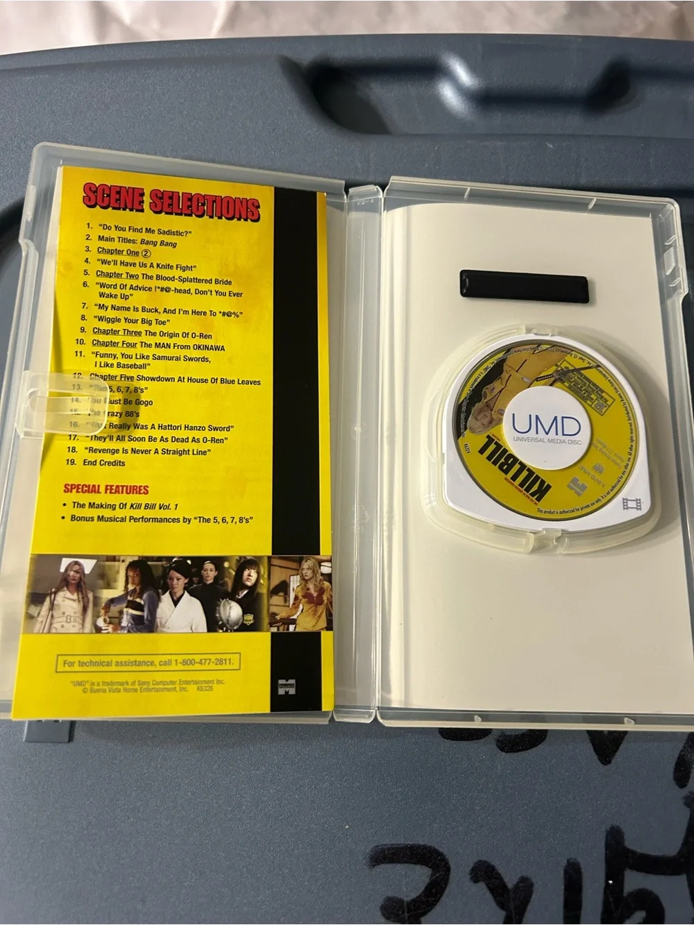Sony PSP UMD Kill Bill Volume 1 Yellow