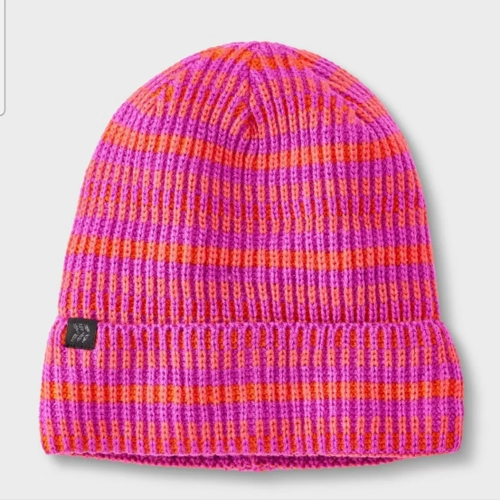 Girls' Plaited Striped Cuff Beanie - All In Motion Pink One Size Fits Most