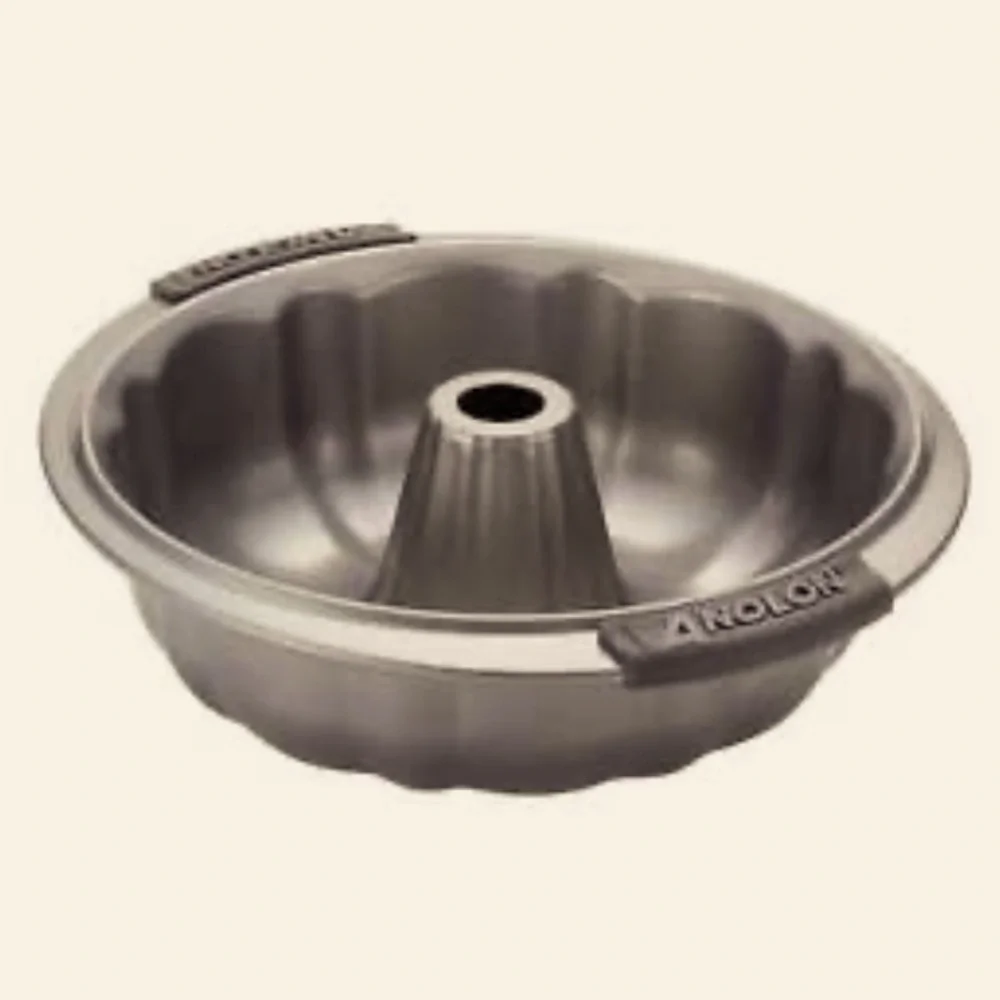 Anolon Advanced 9.5-Inch Nonstick Fluted Mold Bundt Baking Pan - Gray