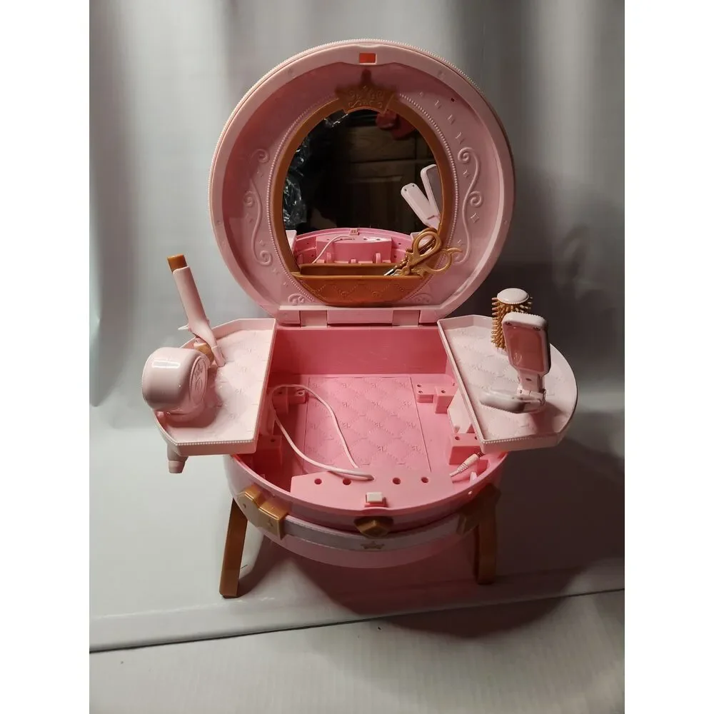 Disney Princess Style Collection Travel Vanity – Kids Pretend Play Set