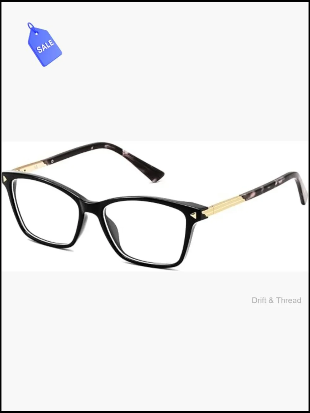 TR90 Blue Light Blocking Glasses Square Frame Anti Eyestrain for Work Gaming