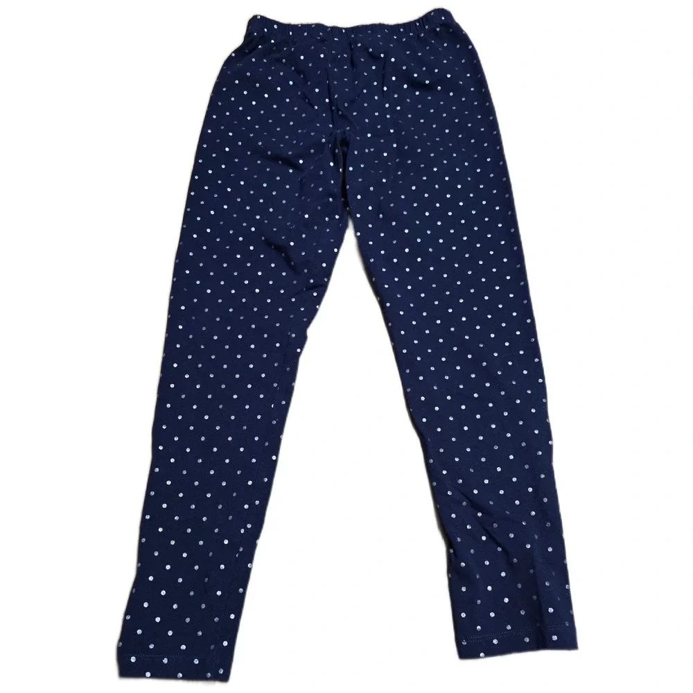 The Childrens‎ Place Leggings Pants Girl's Size XXL 16  Navy Blue Sparkle Dot