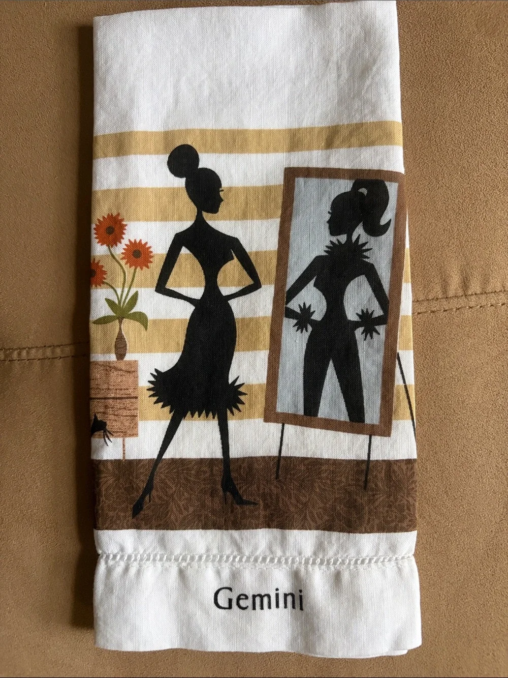 Vintage Gemini Zodiac Kitchen Towel Fashion Linen