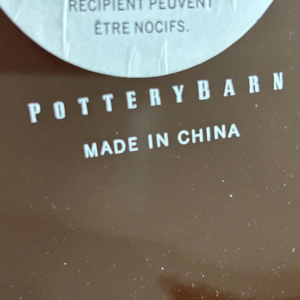 Pottery Barn brown pottery
