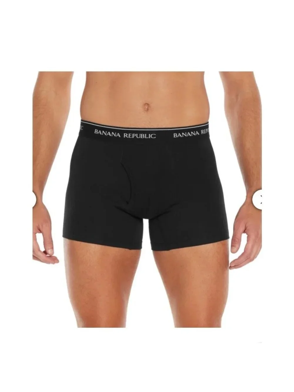NWT Banana Republic Men's XL Black 3-Pack Boxer Briefs Comfort Waistband Stretch