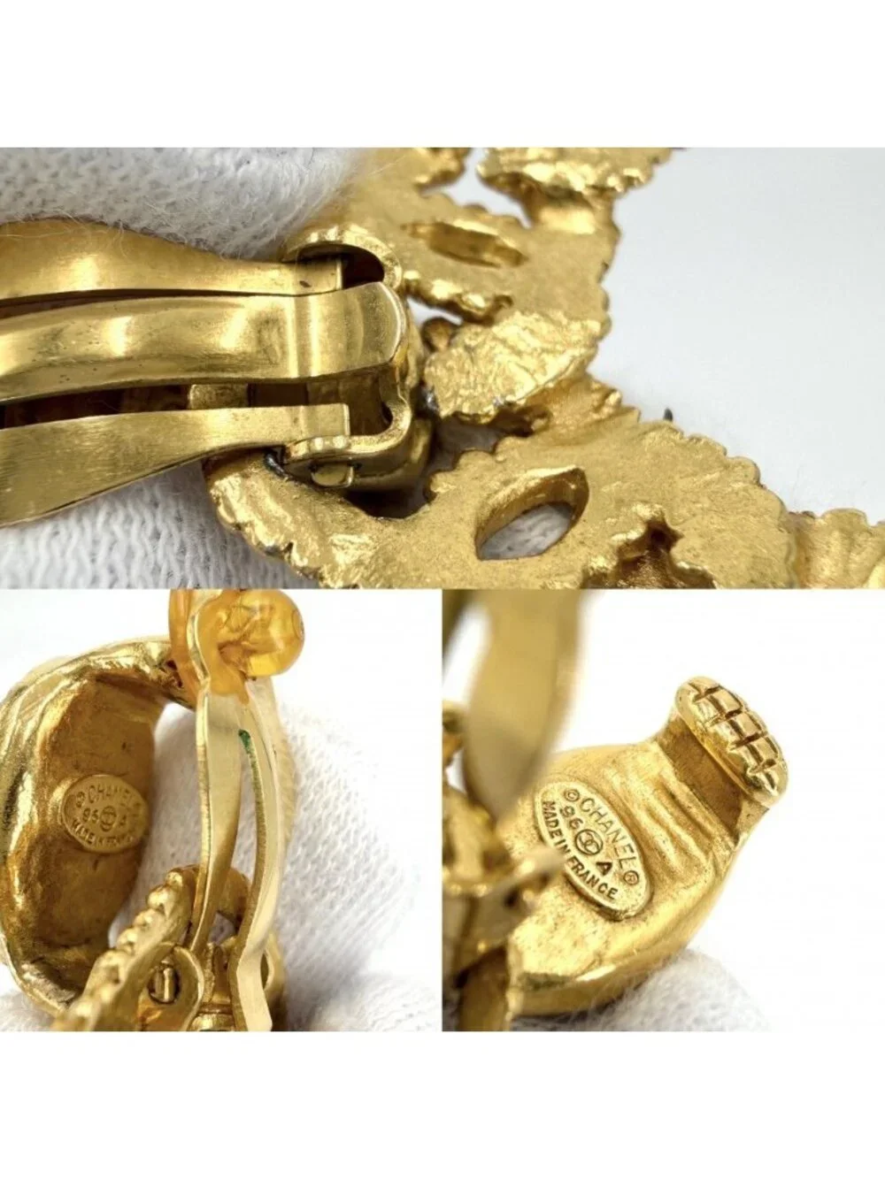 CHANEL name earrings