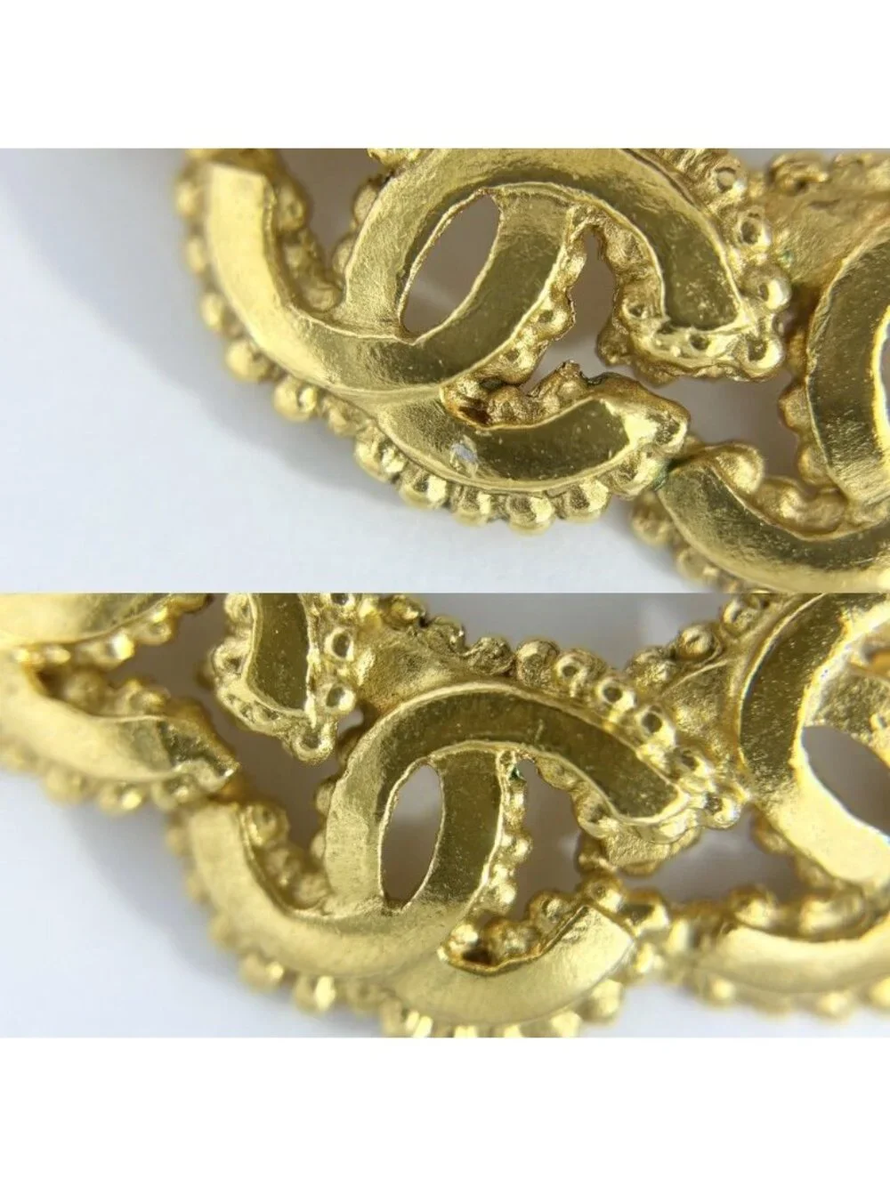 CHANEL name earrings
