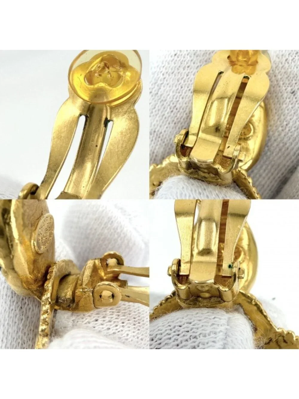 CHANEL name earrings