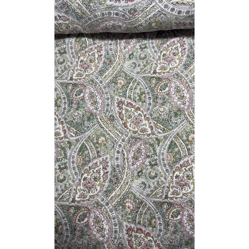 Ralph Lauren Paisley Sheet Set King Sage Floral Shabby Chic 100% Cotton Bahrain