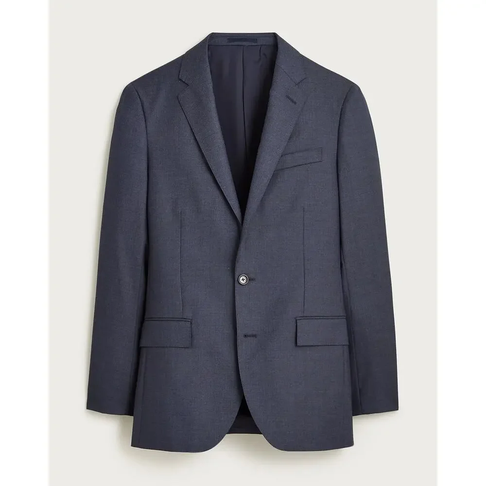 J. Crew Ludlow Slim-Fit Suit Jacket 100% Italian Wool Deep Pacific Size 38R NWT