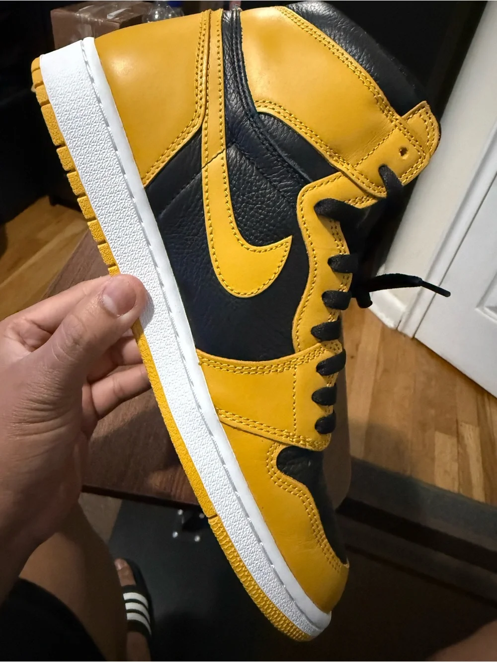 Jordan High Top Sneakers - Black/Yellow