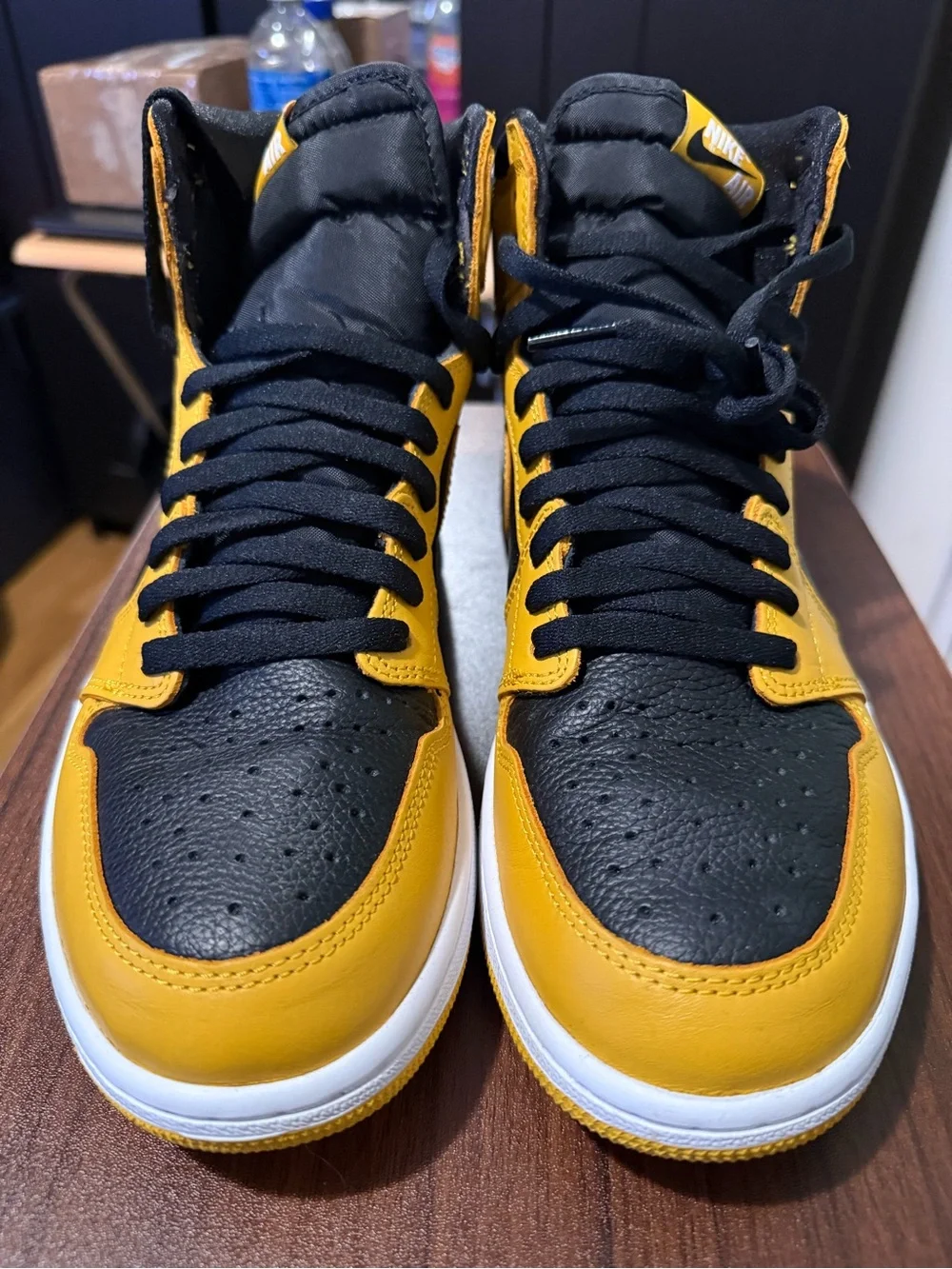 Jordan High Top Sneakers - Black/Yellow