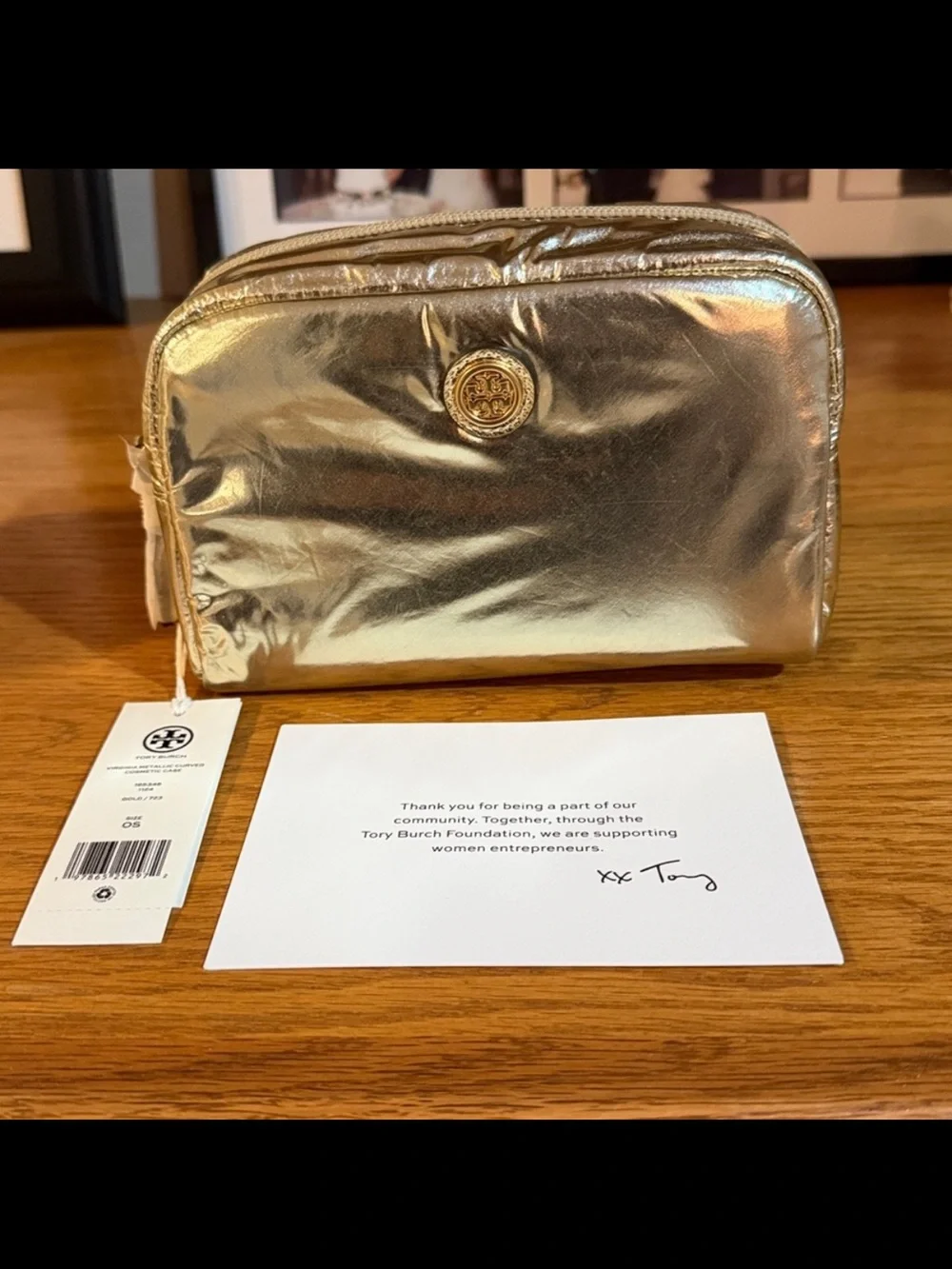 Tory Burch shiny pale