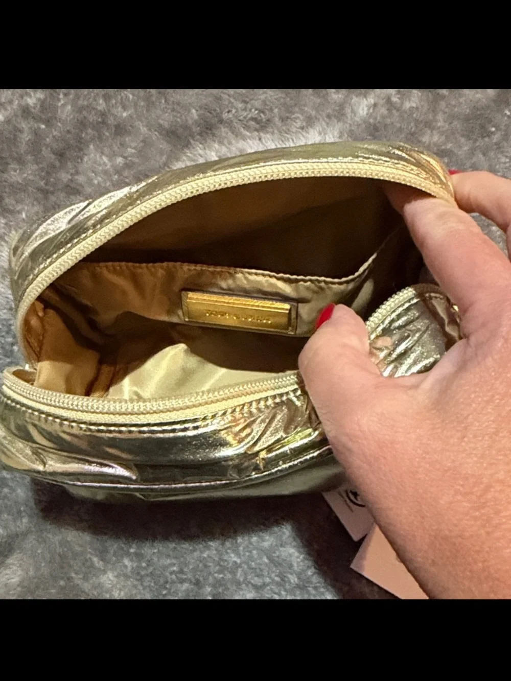 Tory Burch shiny pale