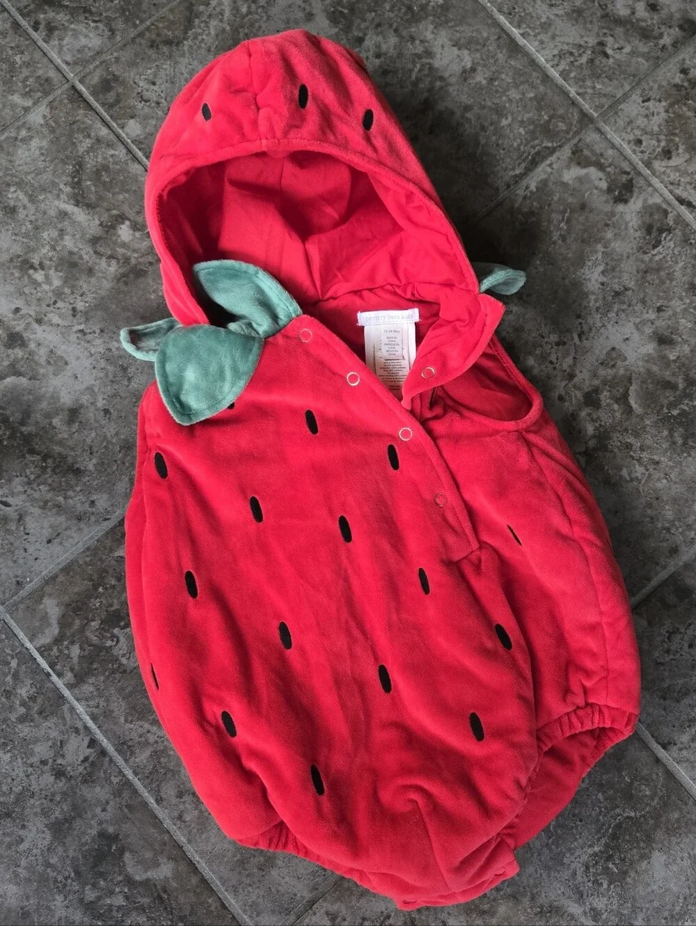 Pottery Barn Kids costume strawberry pottery