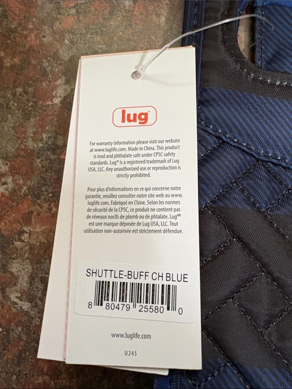 lug quilted tote