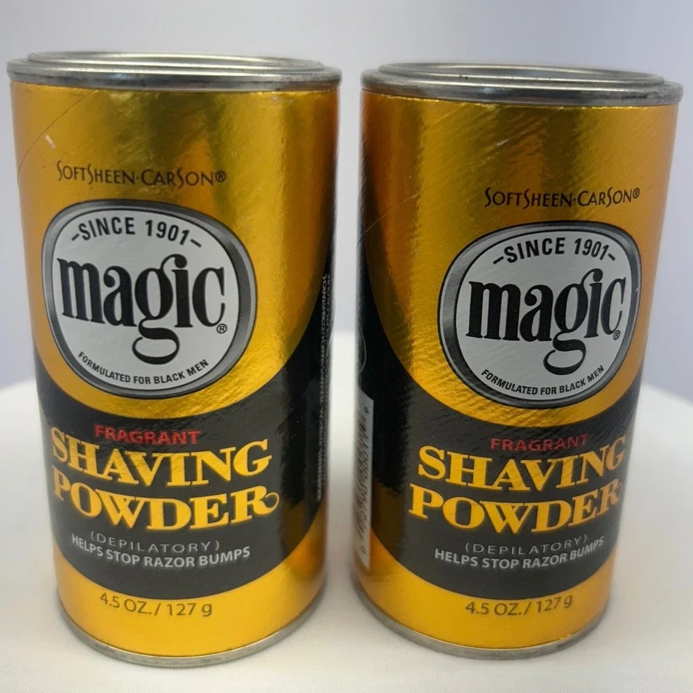 2‎ Pack SoftSheen-Carson Magic Fragrant Shaving Powder Gold 4.5oz Depilatory New