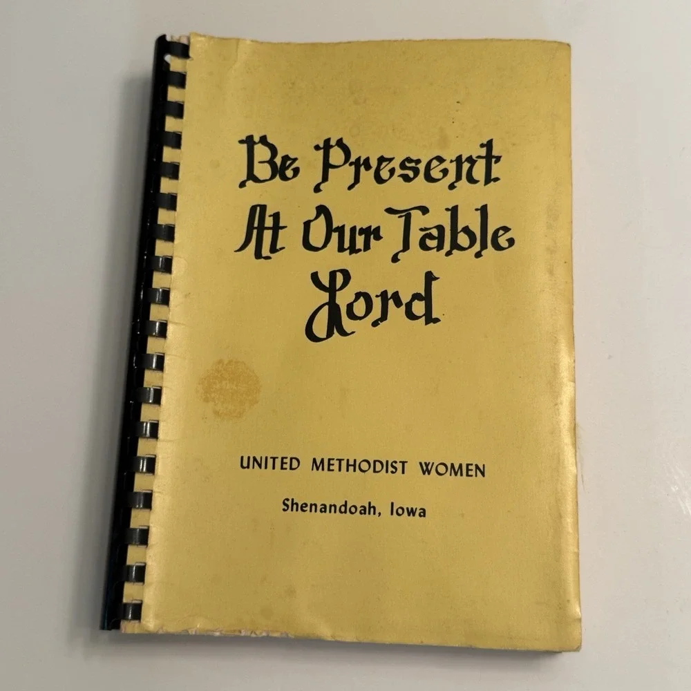 United Methodist Women 1978 Shenandoah Iowa Spiral bound Cookbook Recipes VTG