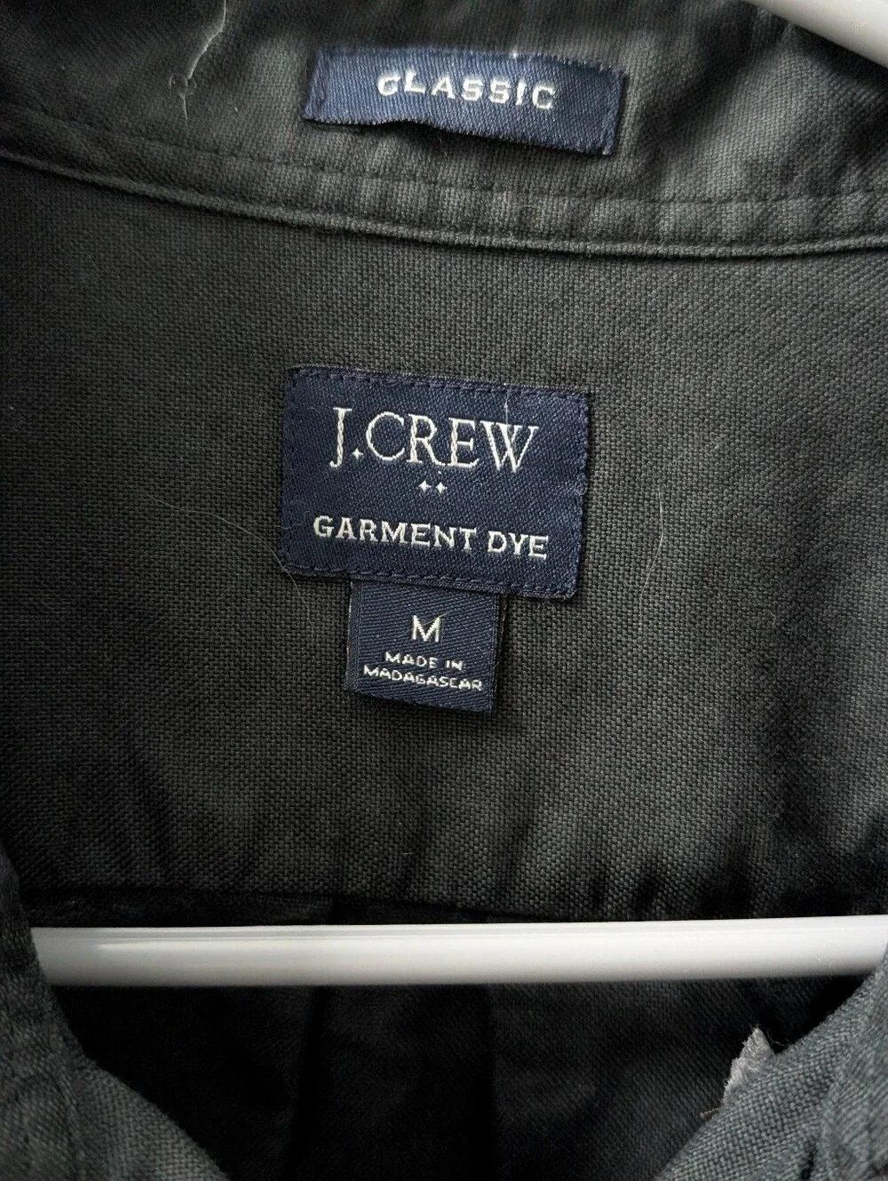 J. Crew button collar hue