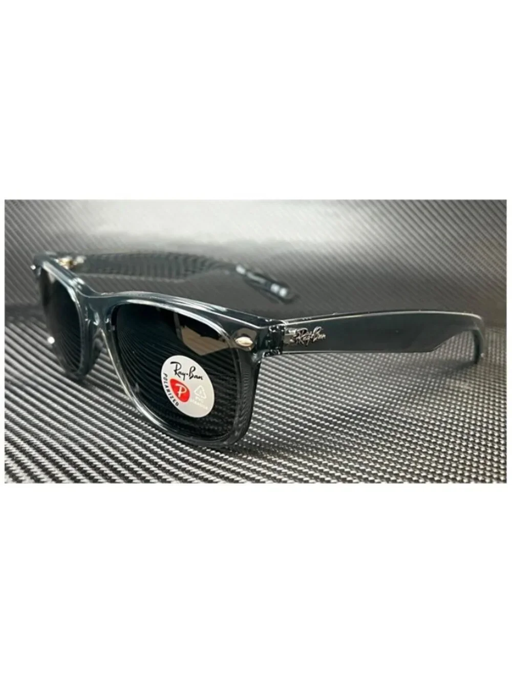 New Ray Ban Men  Transparent Grey Sunglasses  55- 18- 140