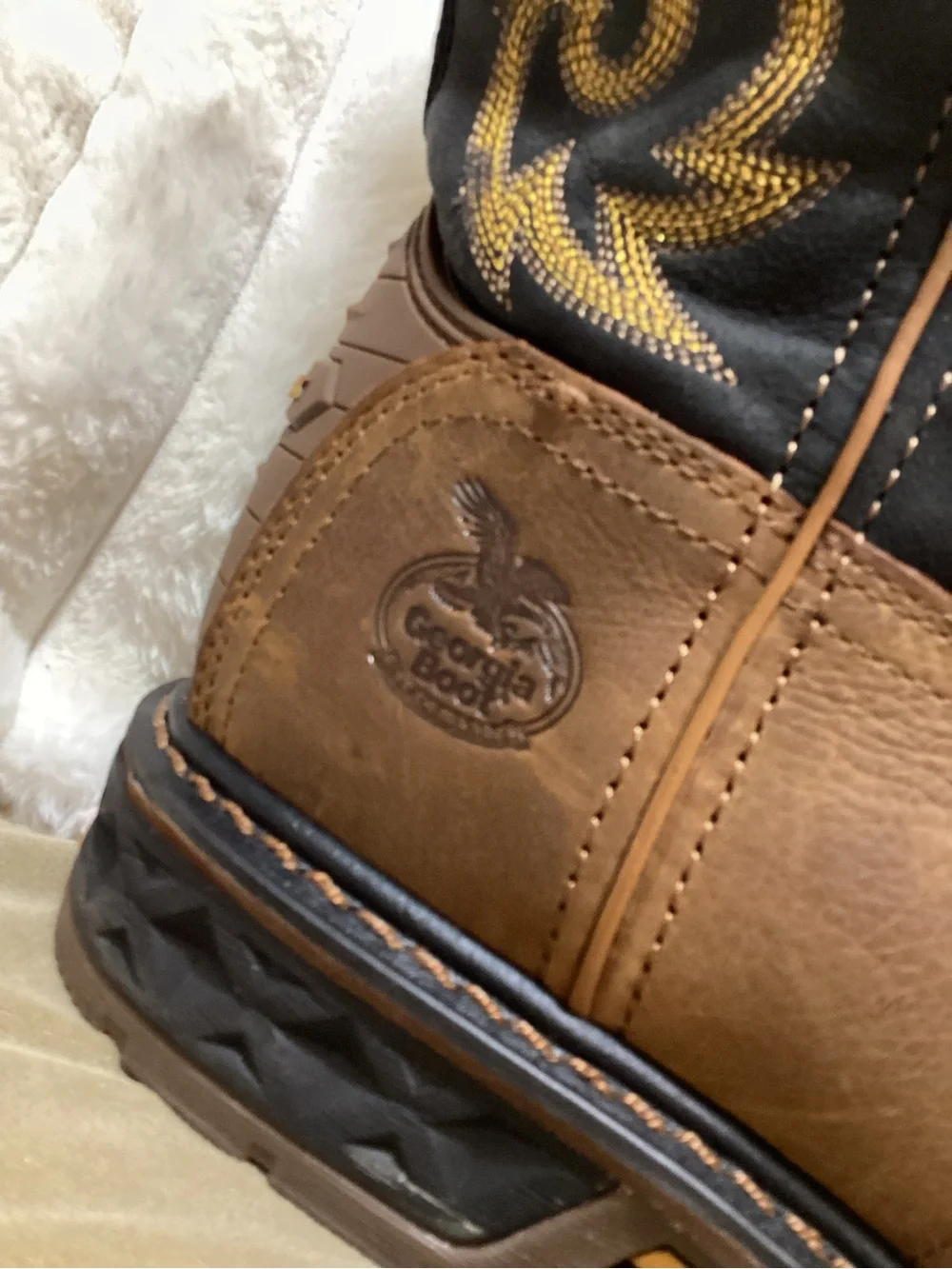 Georgia Boot Black & Brown Carbo-Tec Men’s Boots