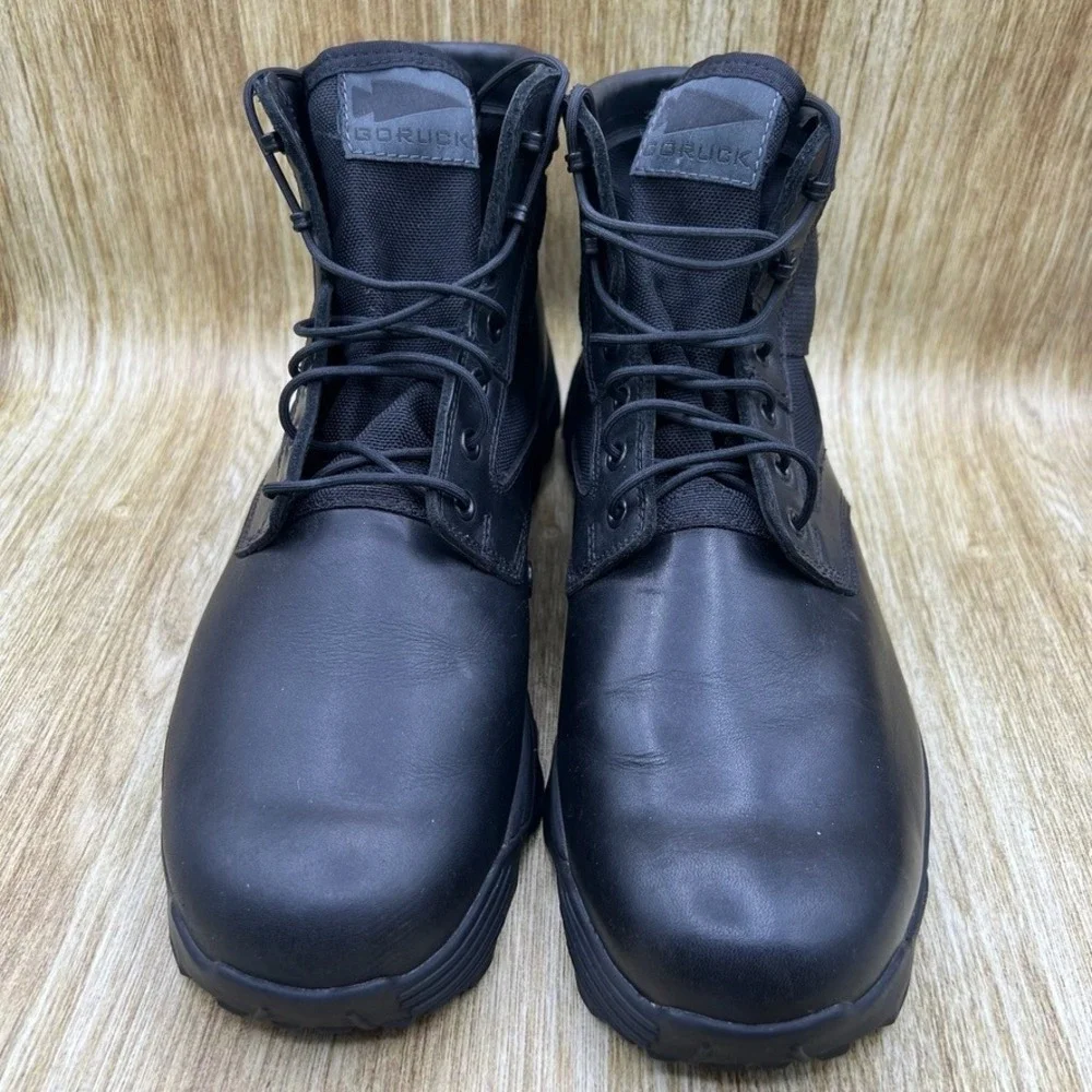 GORUCK MACV-2 Tactical Boots Men's Size 13 Black Leather Nylon Rucking Shoes