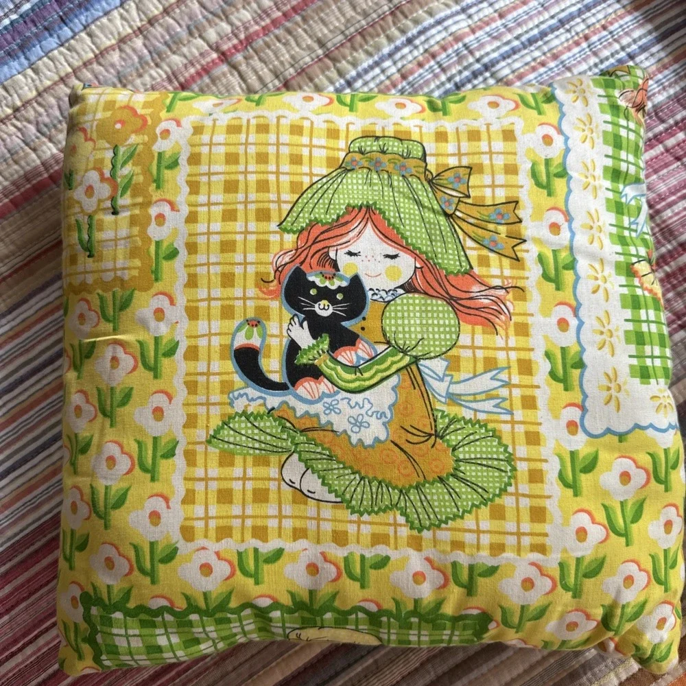 Vtg Sears Katie's Patchwork Pillow Featured in Stranger Things MCM