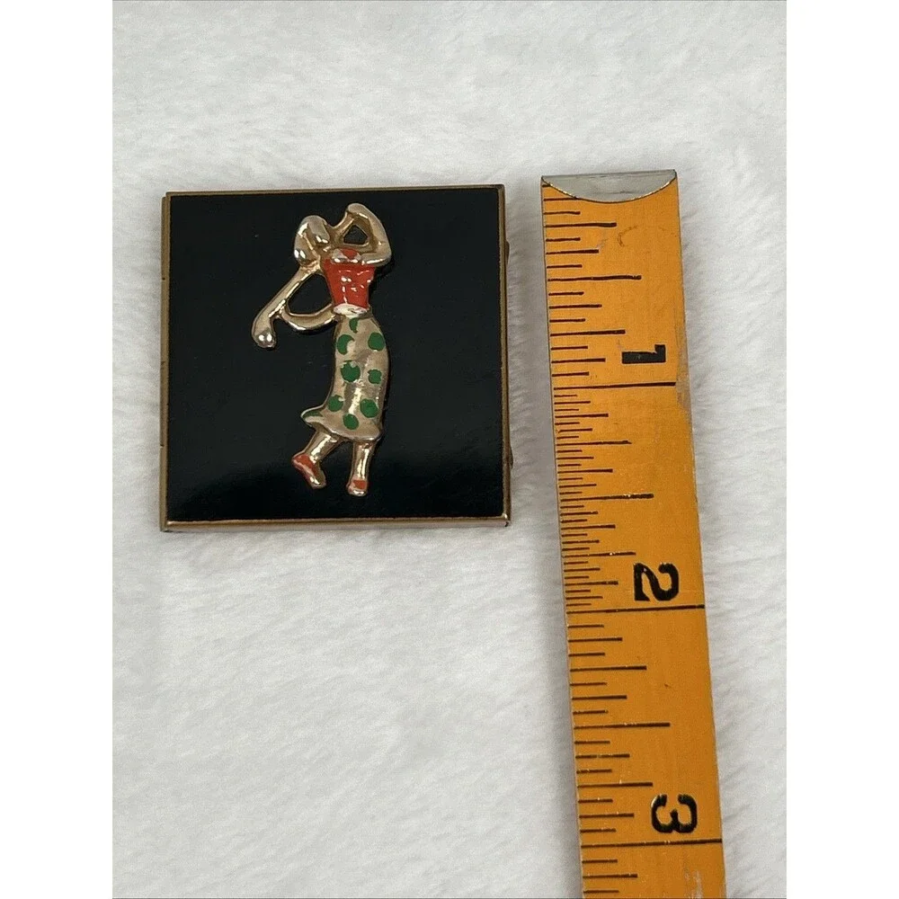 Vintage Mini Picture Frame Old Hollywood Star Golf Dancer Folding Travel Size
