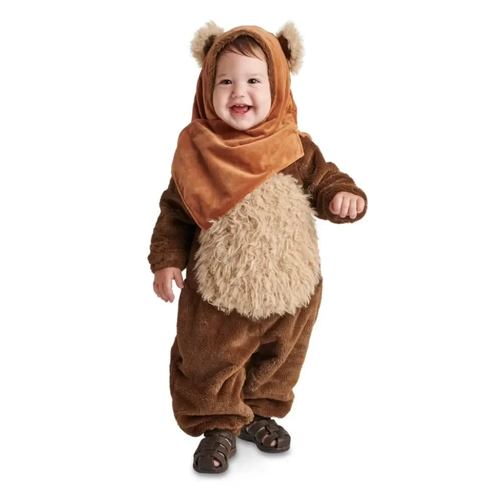 Disney Store Ewok Baby Halloween Costume Star Wars 18-24 Month Brown Fleece Warm