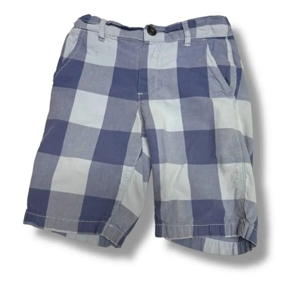 The Children's‎ Place Blue Checked Summer Shorts Sz 7
