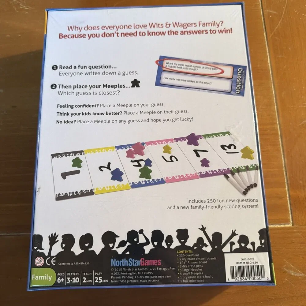 North Star Games wits wagers