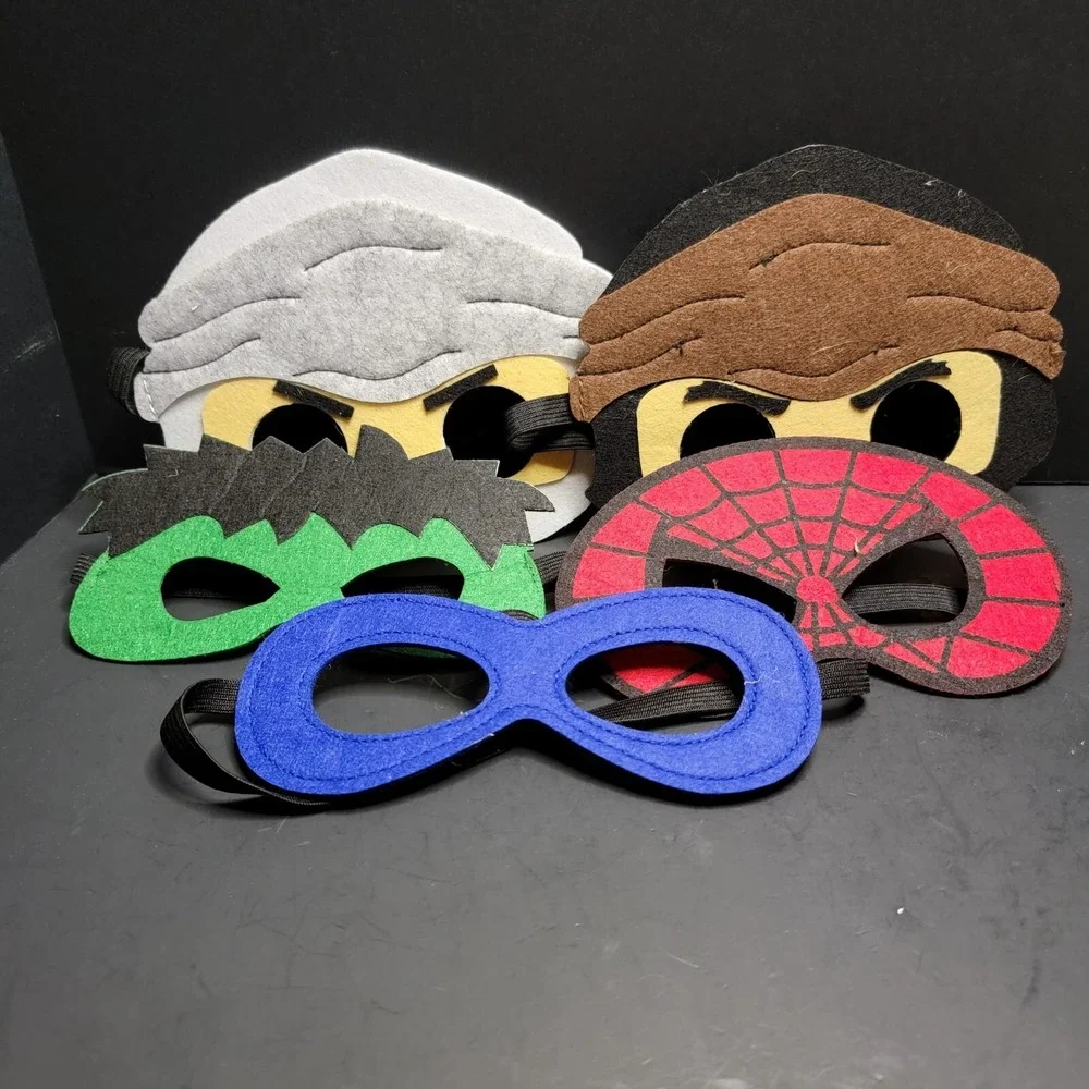Set Of Five Super Hero Masks