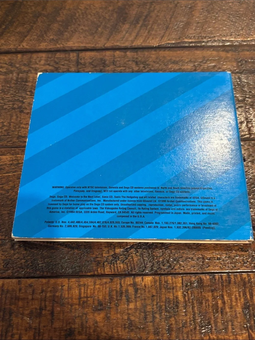 Sega cd sonic cd