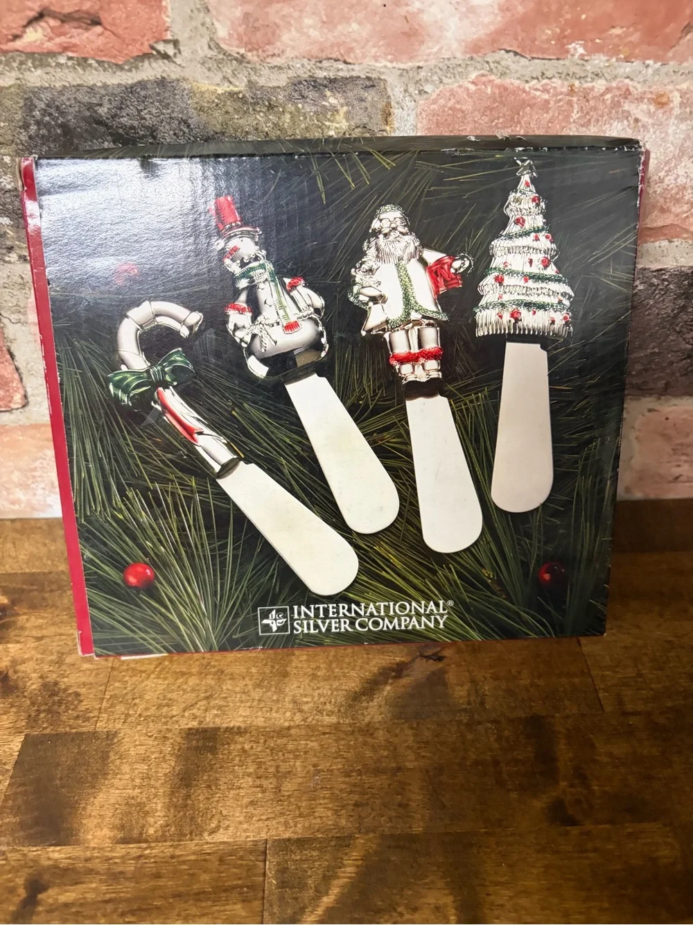 International Silver Company Christmas Spreaders - Holiday Figural Set