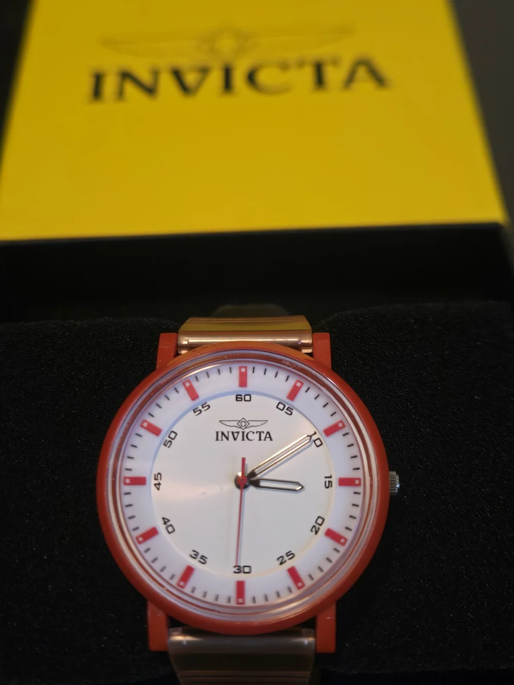 50750 Invicta Angel Lady 40mm ABS Red Silver Dial PC21 Quartz