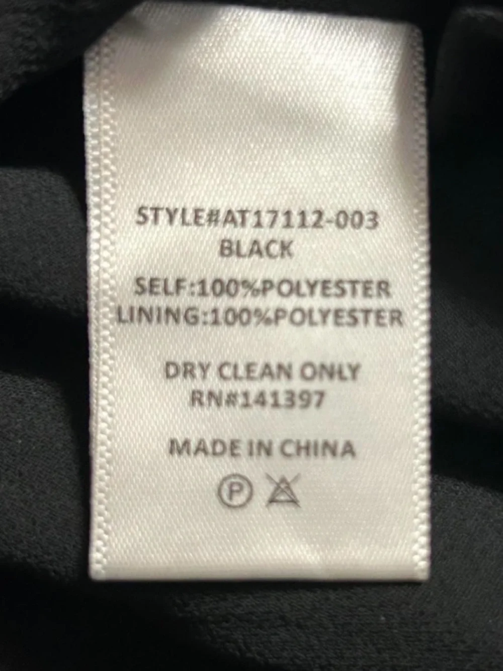 Astr label black