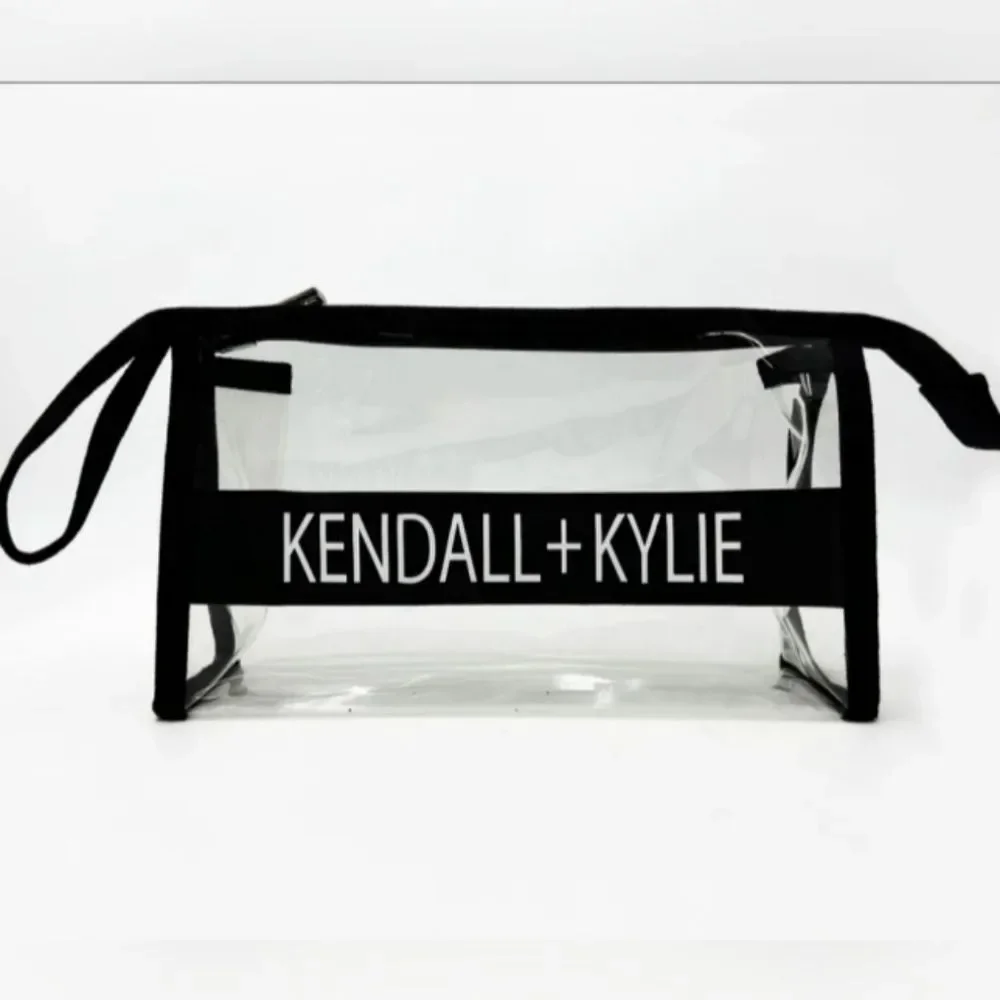 New Kendall & Kylie Clear Zip Cosmetic Makeup Pouch