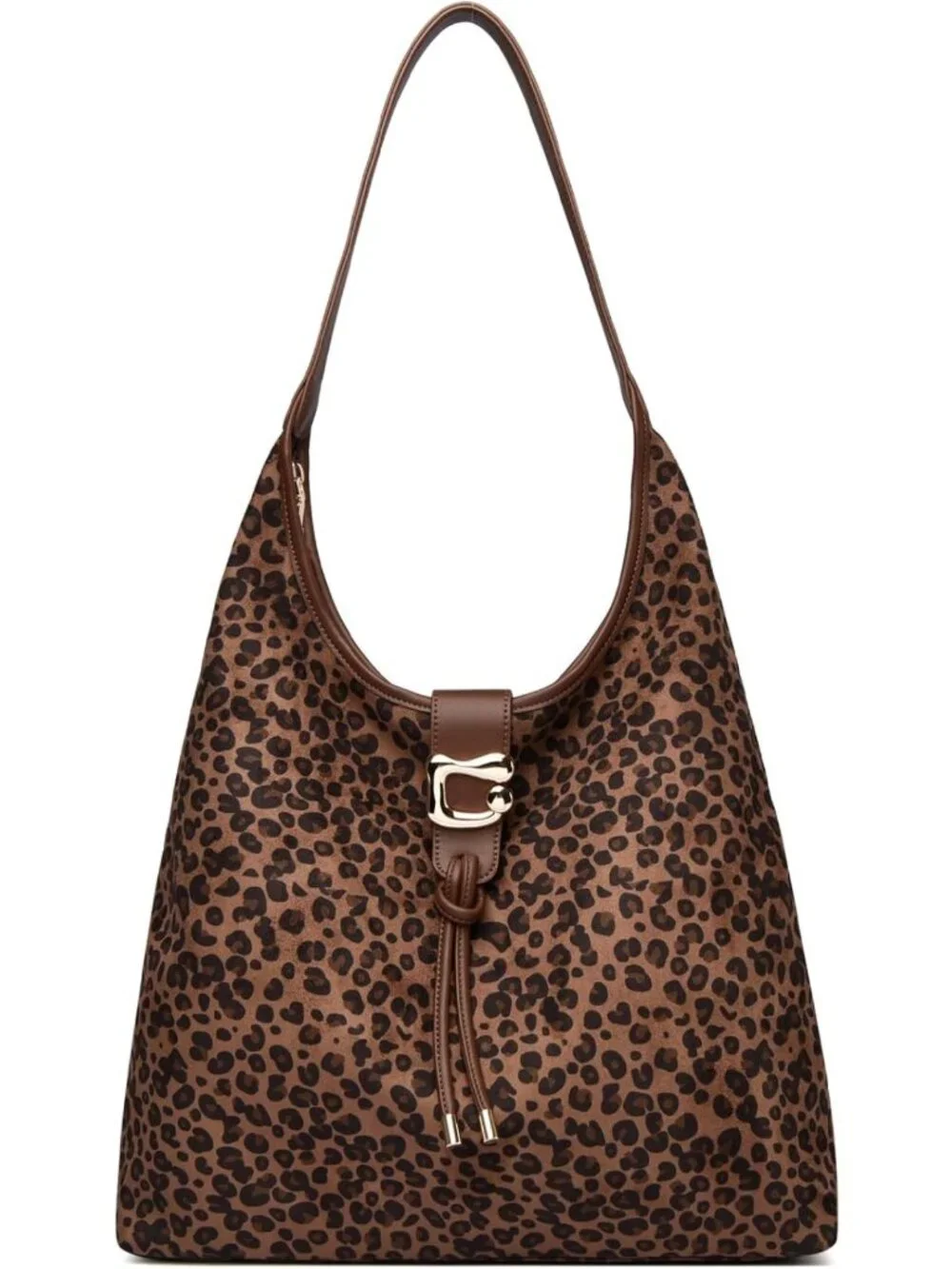 Large Slouchy Suede Hobo Bag for Women | Soft Faux Suede Tote with Zipper