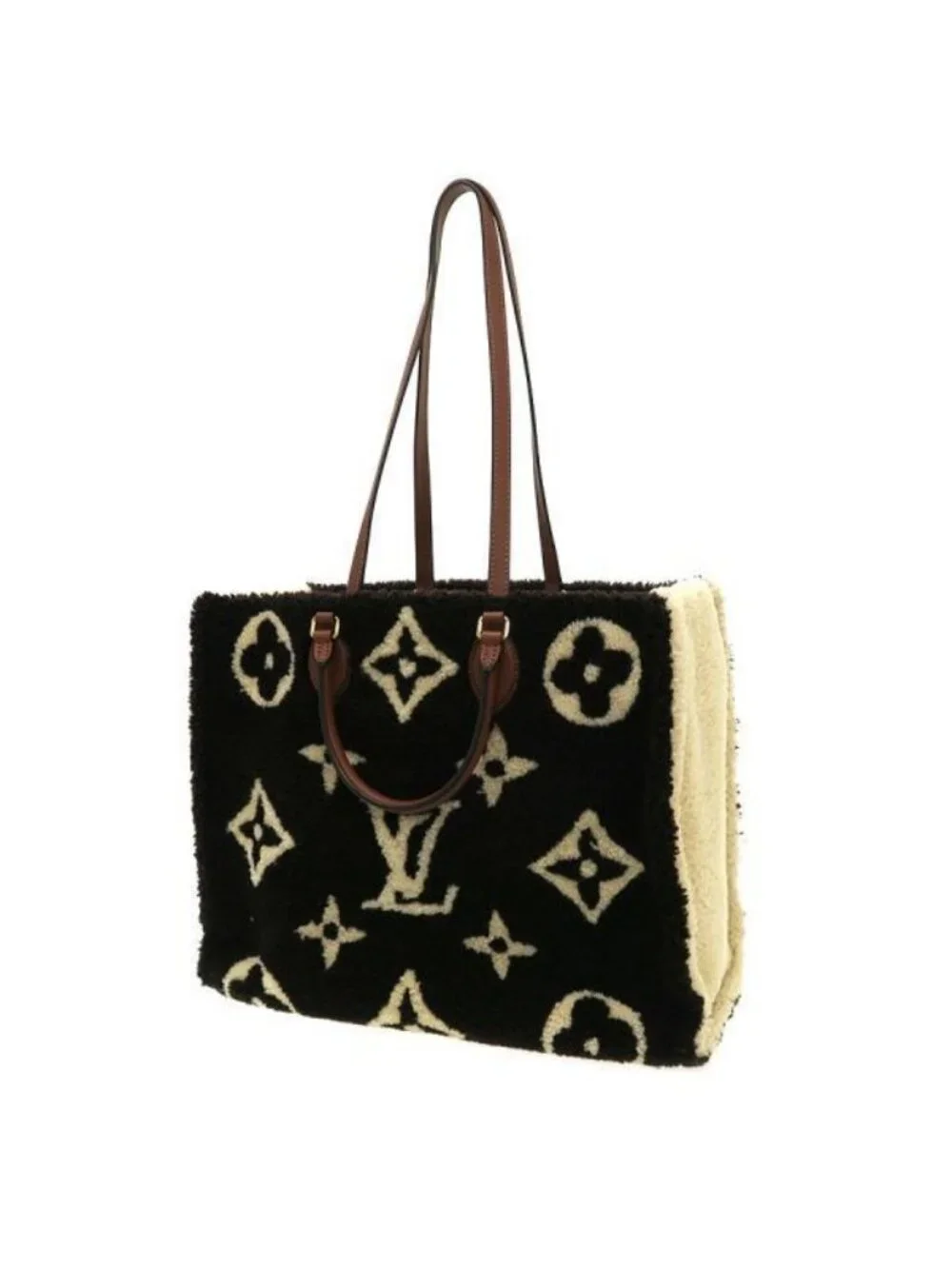 Louis Vuitton Monogram Teddy On The Go GM Tote Black