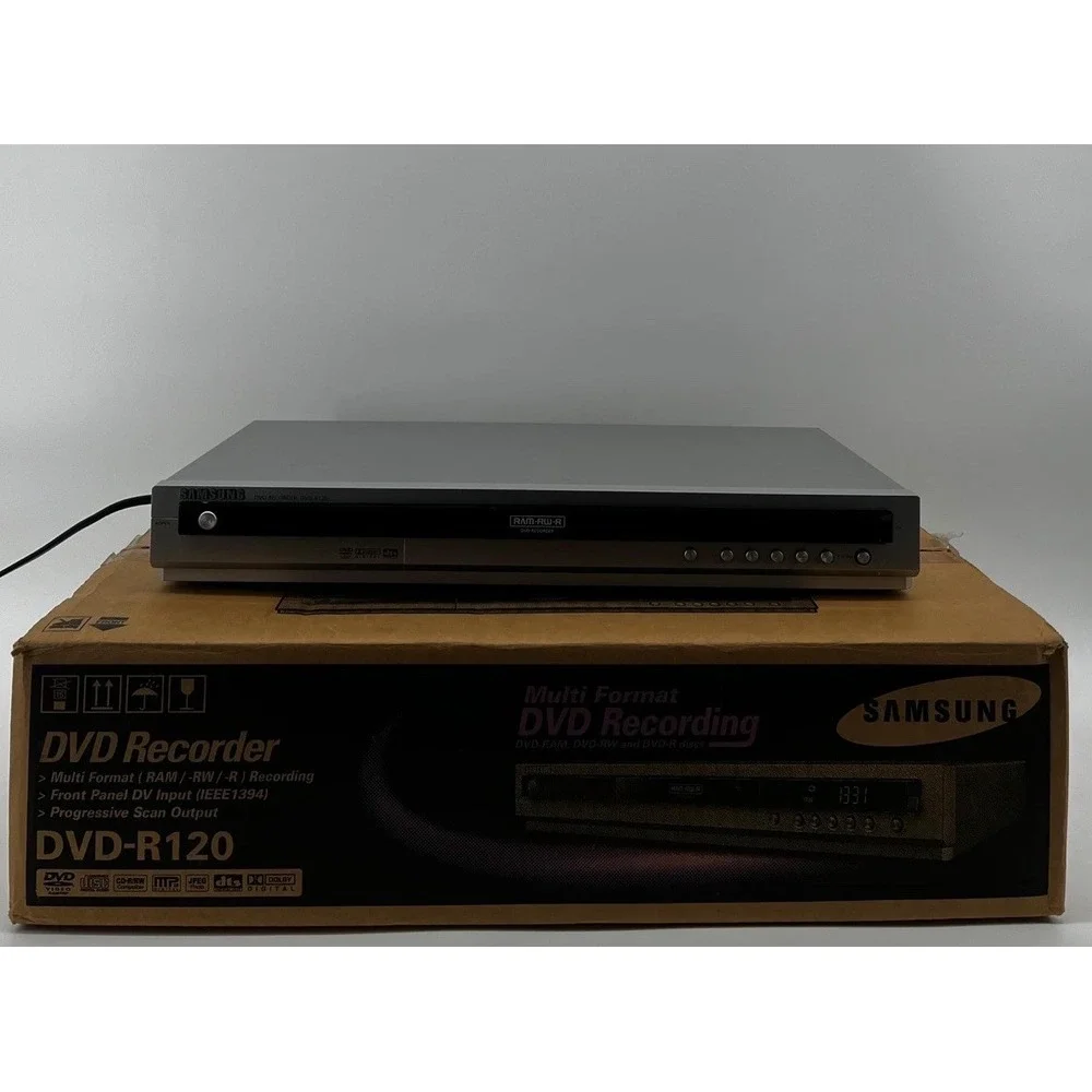 Samsung‎ DVD-R120 DVD Recorder Progressive Scan Player with Remote - TESTED