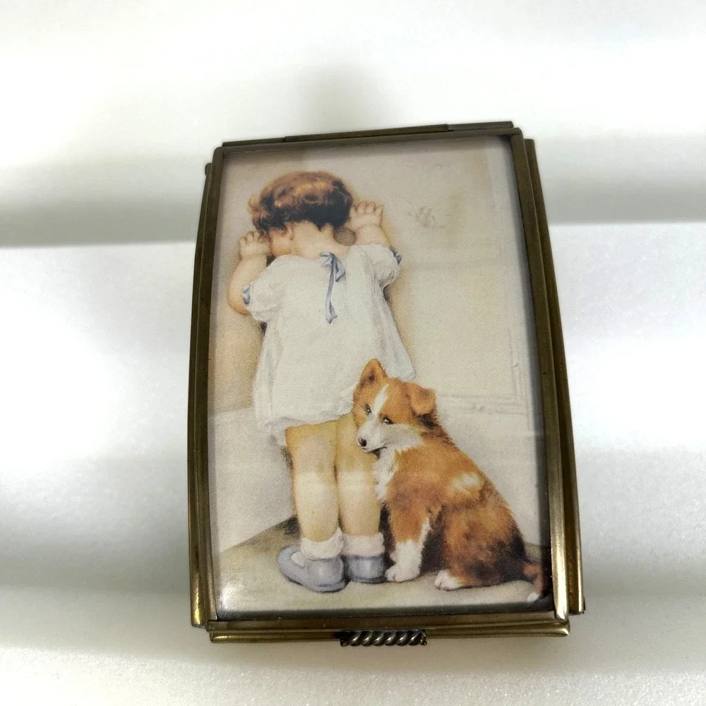 Vintage Via Vermont Trinket Box 