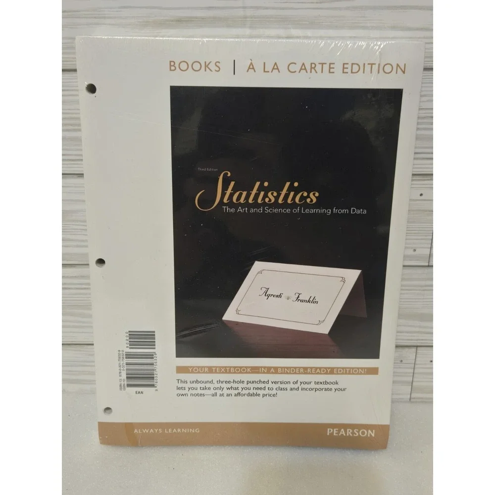 Pearson Statistics : The Art and Science of Learning Books a‎ la Carte Edition