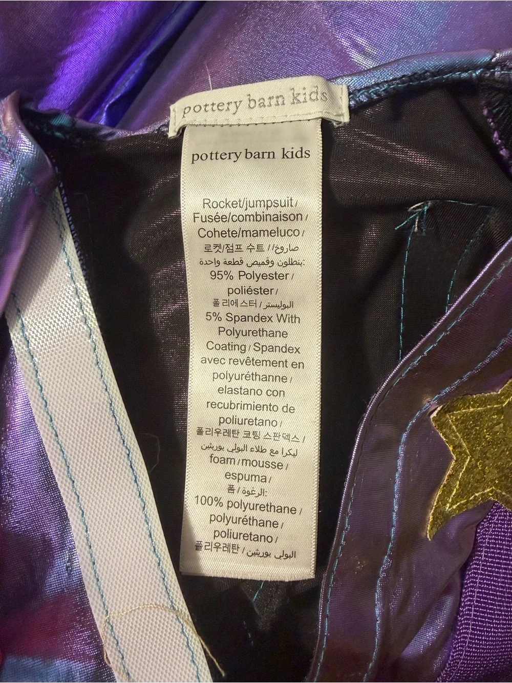 Pottery Barn Kids iridescent purple