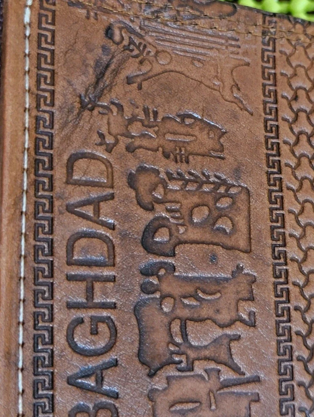 From USA soldier at Embassy in Iraq/Baghdad. brown leather