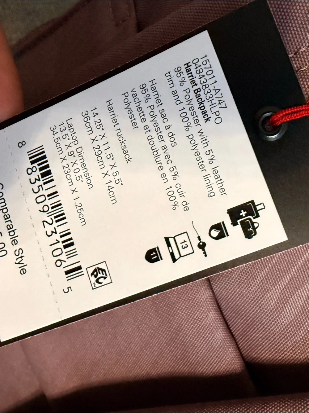 Tumi price confirm
