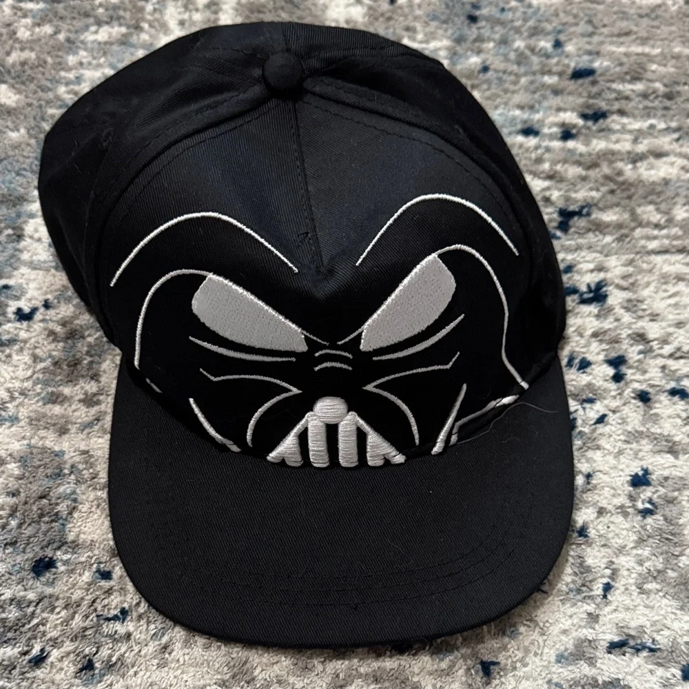 Kids Black and White Darth Vadar Cap