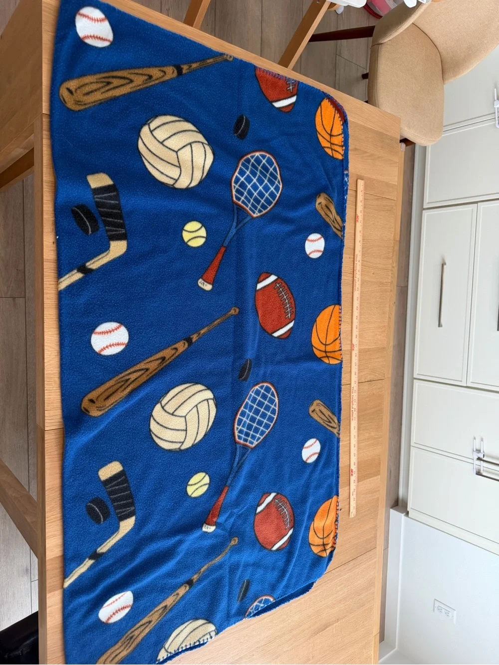 Sports Themed Fleece Blanket 50”x60”