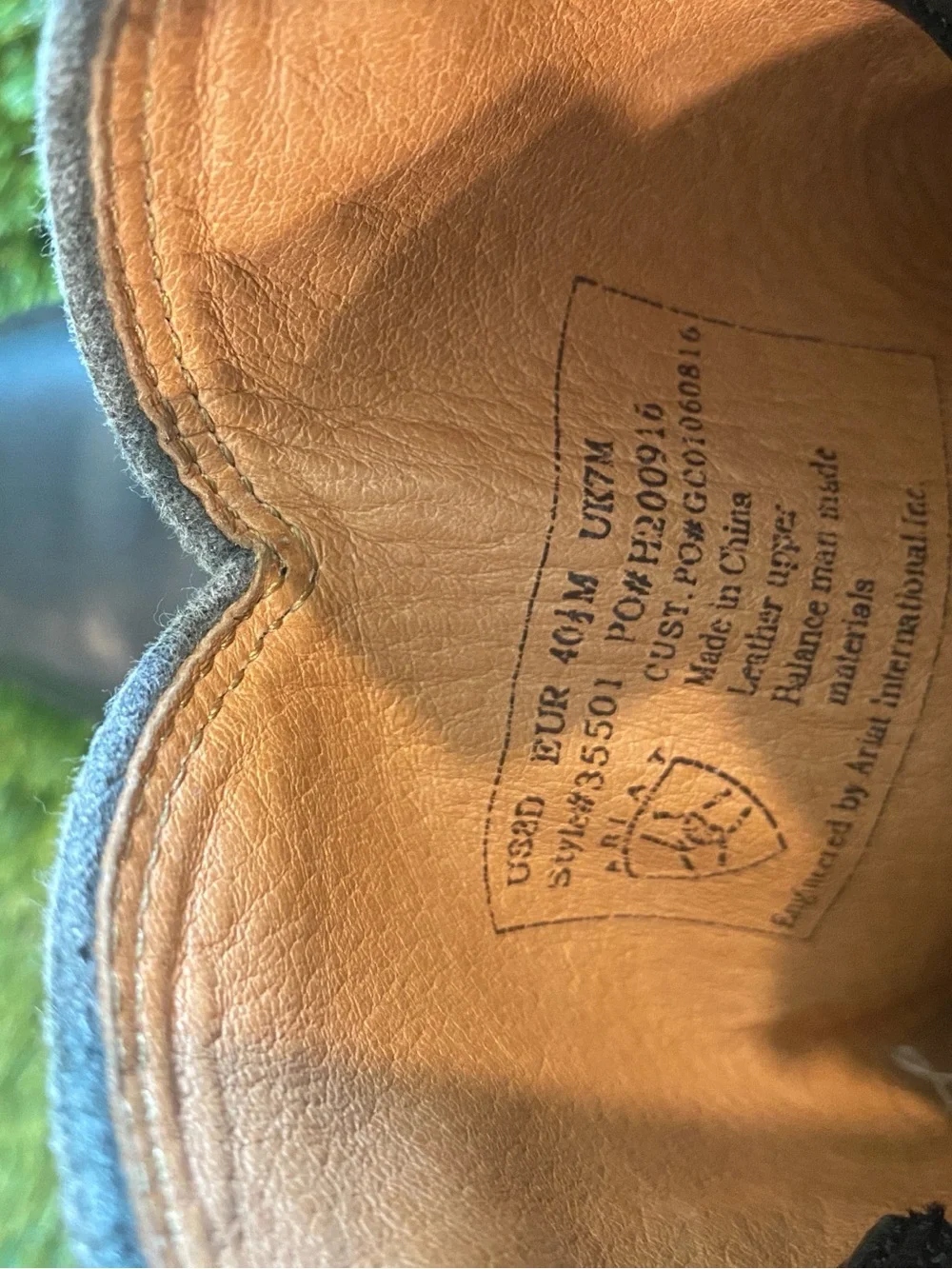 Ariat black leather